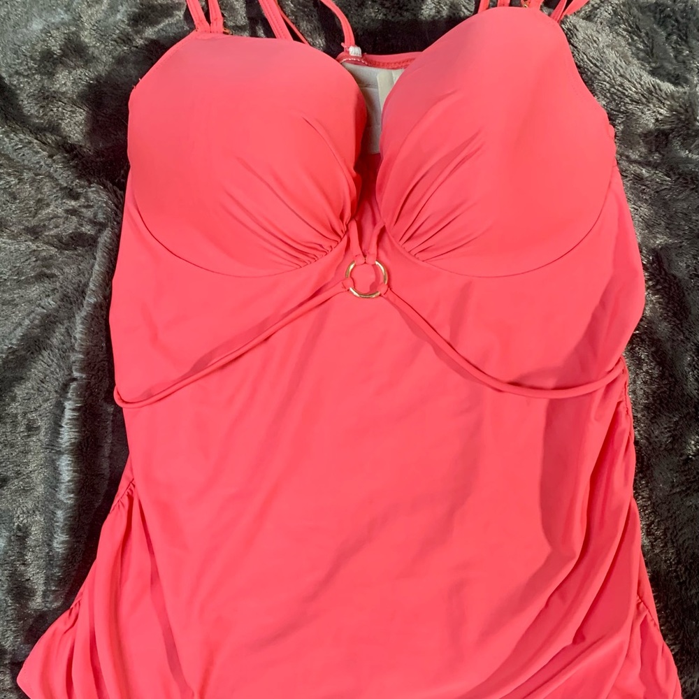 Cacique coral tankini top size 40 DD